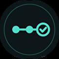 Delivery icon: steps leading to a completed check